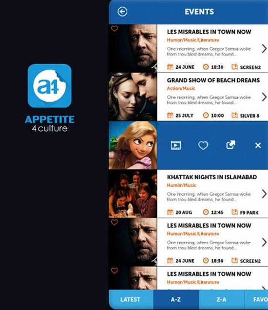 appetite 4 culture app design